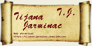 Tijana Jarminac vizit kartica